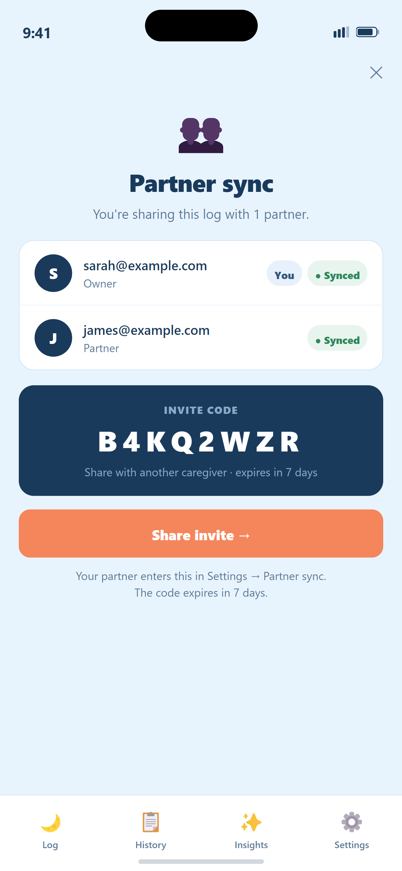 Partner sync